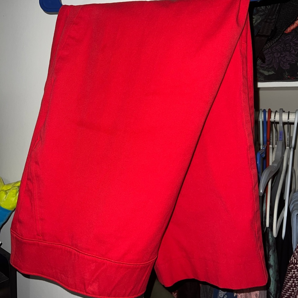 Red jegging style pant by SPANX. Size 3x